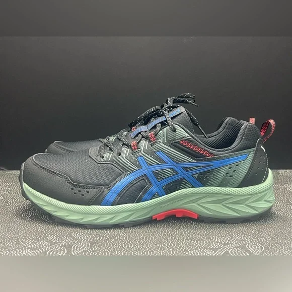 EUC - ASICS Men's Gel-Venture 9 Running Shoes Black/Tuna Blue Size:11.5 Ex-Wide - Picture 3 of 16